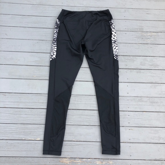 Zella Colorblock mesh-panel full-length leggings M - Picture 7 of 8